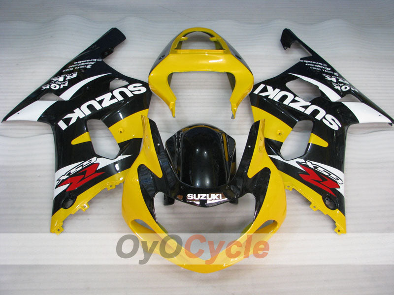 Injection Fairing kit for 01-03 GSX R600 - Yellow, Black - Factory Style #OYO87901143 Secondary image