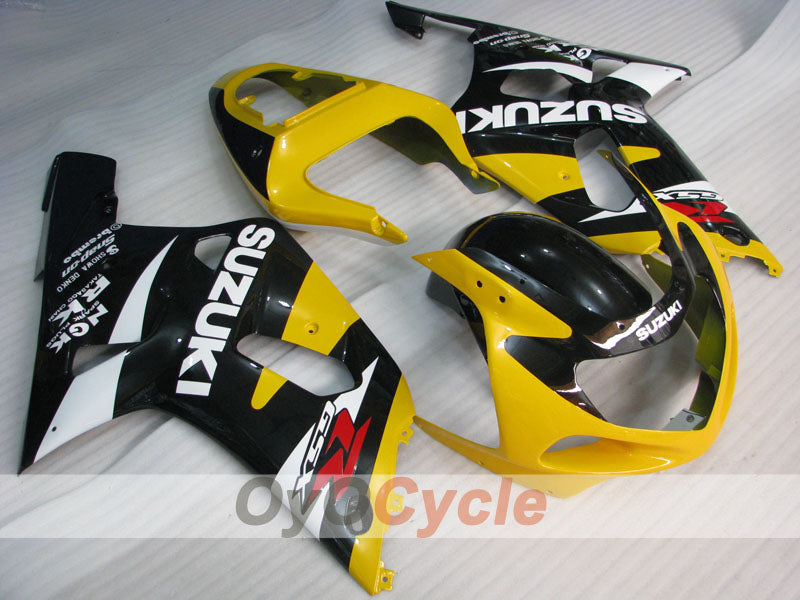Injection Fairing kit for 00-02 GSX R1000 - Yellow, Black - Factory Style #OYO87901790 Main image