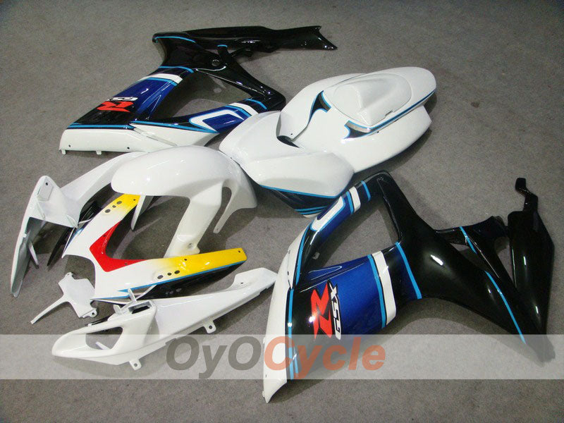 Injection Fairing kit for 06-07 GSX R750 - White, Black - Factory Style #OYO87901342