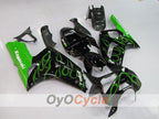 Injection Fairing kit for 03-04 NINJA ZX-6R - Green, Black - Flame #OYO87901795