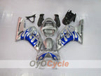 Injection Fairing kit for 03-04 NINJA ZX-6R - Blue, Silver - Flame #OYO87901797