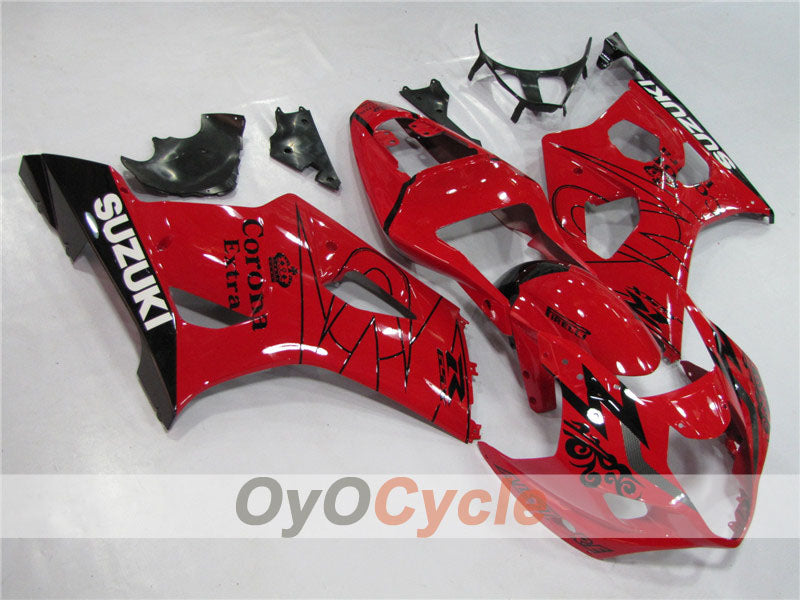 Injection Fairing kit for 03-04 GSX R1000 - Red - Corona #OYO87901809