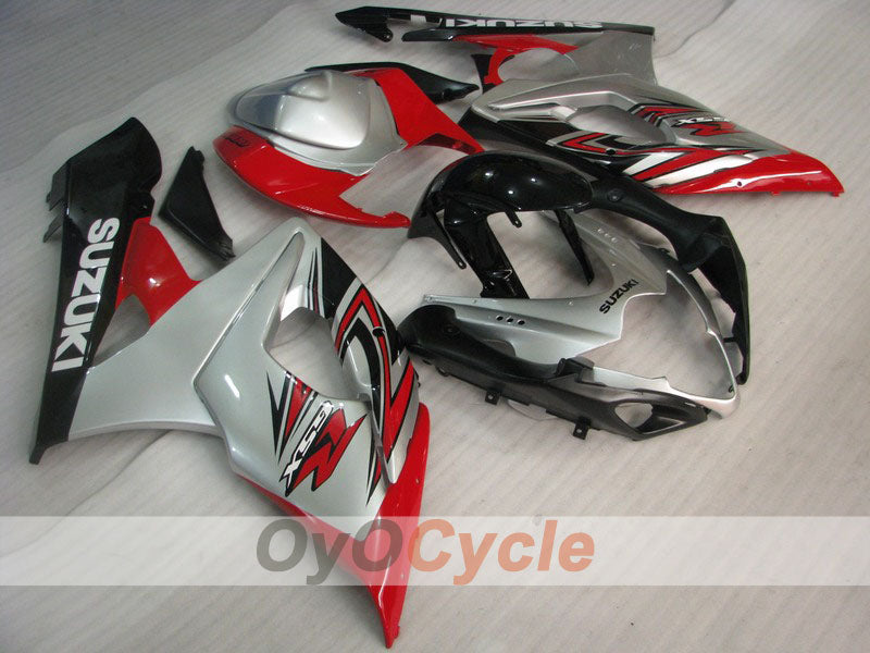 Injection Fairing kit for 05-06 GSX R1000 - Red, Silver - Factory Style #OYO87902047