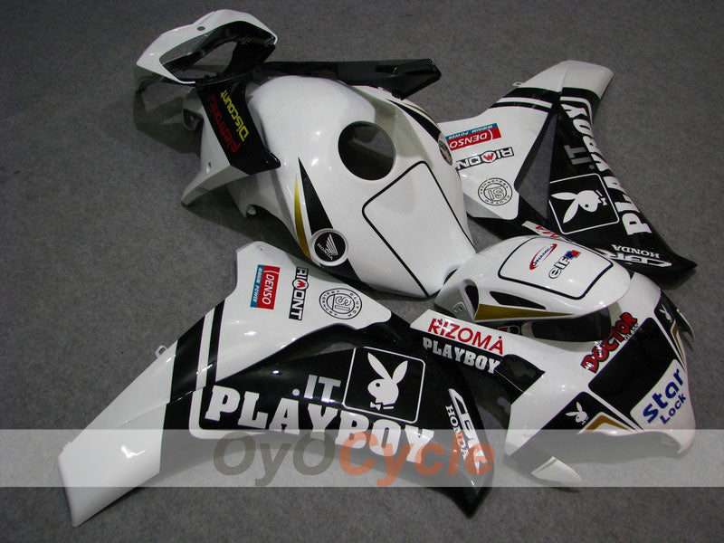 Injection Fairing kit for 08-11 CBR1000RR - White, Black - PlayBoy #OYO87900718