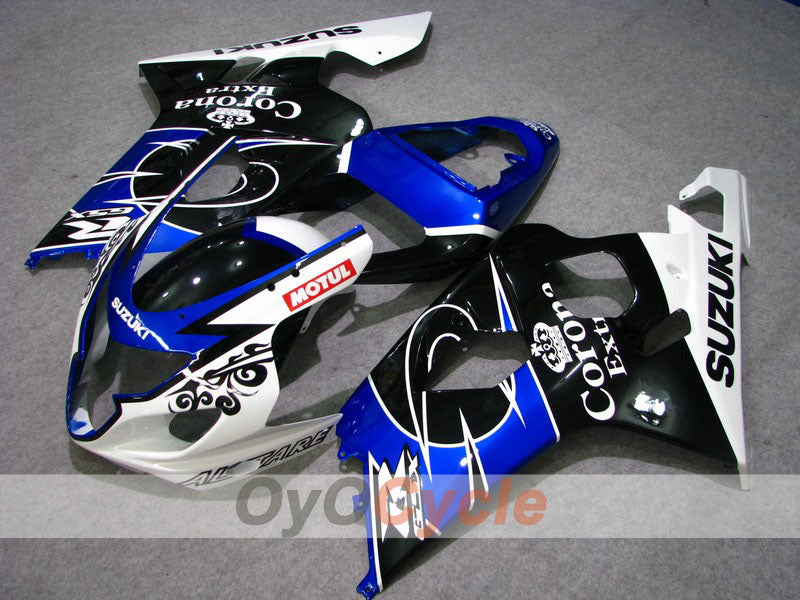 Injection Fairing kit for 04-05 GSXR600 - Blue, Black - Corona, MOTUL #OYO87901163 Main image