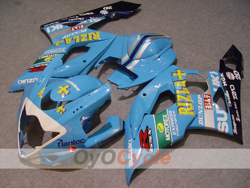 Injection Fairing kit for 05-06 GSX R1000 - Blue, Black - DUNLOP, Rizla+ #OYO87902064