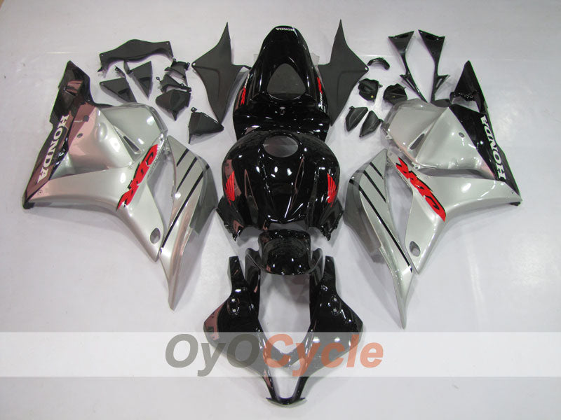 Injection Fairing kit for 09-12 CBR600RR - Black, Silver - Factory Style #OYO87900448 Main image