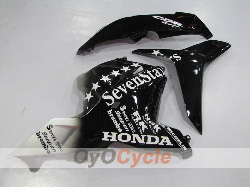 Injection Fairing kit for 09-12 CBR600RR - Black, Silver - SevenStars #OYO87900463