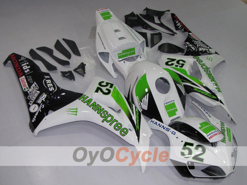 Injection Fairing kit for 06-07 CBR1000RR - White, Black - HANN Spree #OYO87902852 Main image