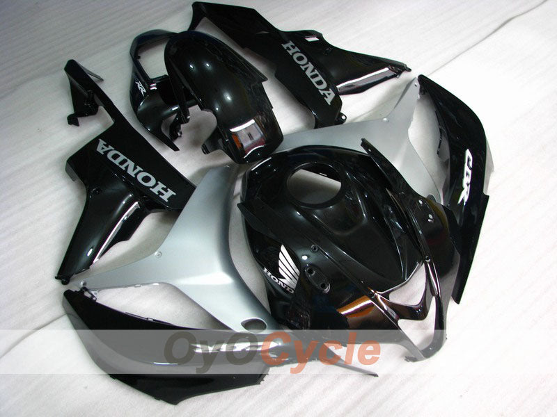 Injection Fairing kit for 07-08 CBR600RR - Black, Silver - Factory Style #OYO87900417 Main image