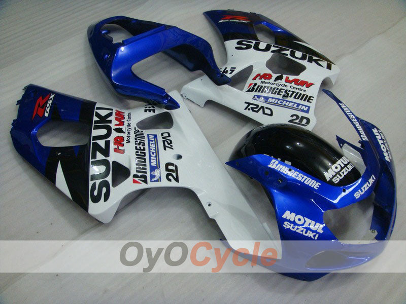 Injection Fairing kit for 01-03 GSX R600 - Blue, White - Factory Style #OYO87901107