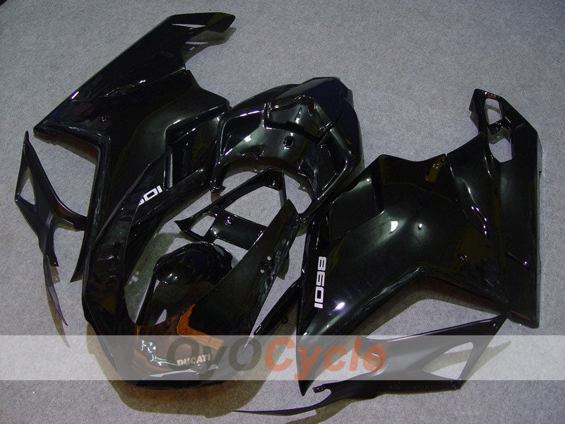 Injection Fairing kit for 07-09 Ducati 1098 - Black - Factory Style #OYO87902314