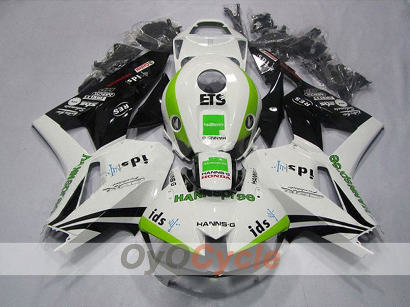 Injection Fairing kit for 13-20 CBR600RR - White, Black - HANN Spree #OYO87903118 Main image