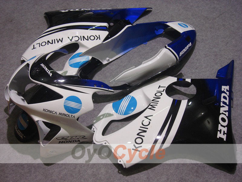 Injection Fairing kit for 99-00 CBR600F4 - Blue, White - Konica Minolta #OYO87900114
