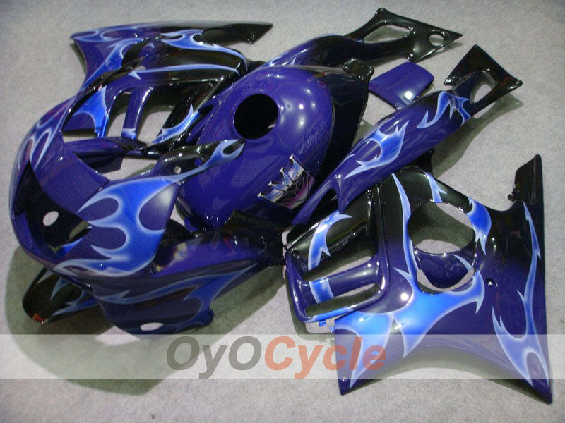 Injection Fairing kit for 95-96 CBR600F3 - Blue, Black - Flame #OYO87900019 Main image