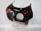 Injection Fairing kit for 90-94 CBR250RR - Red, Black - Flame #OYO87902948