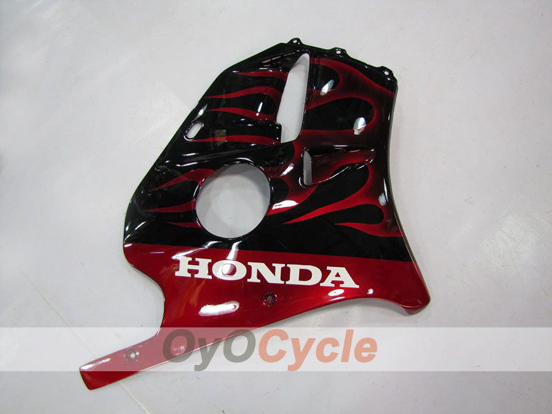 Injection Fairing kit for 90-94 CBR250RR - Red, Black - Flame #OYO87902948