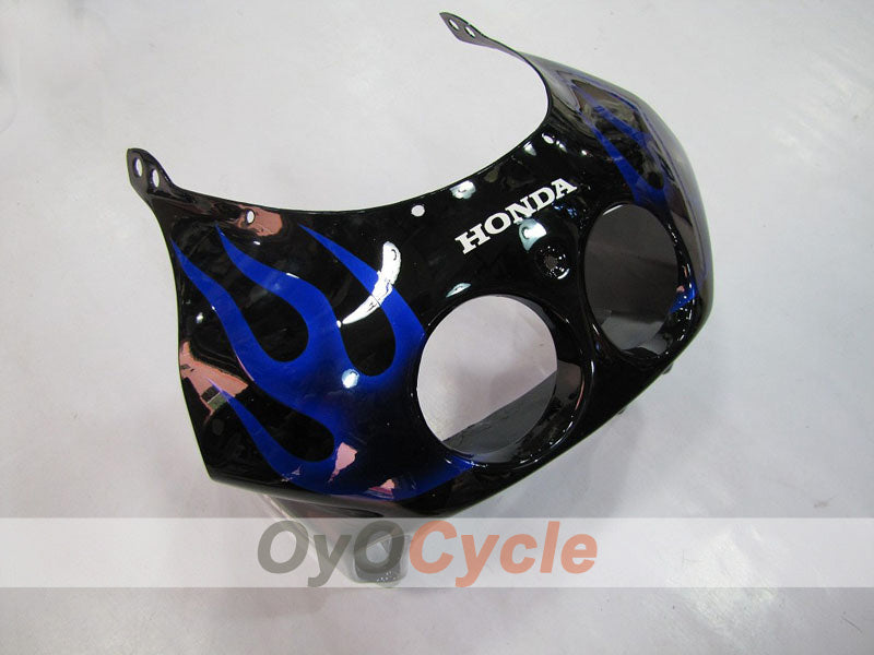 Injection Fairing kit for 90-94 CBR250RR - Blue, Black - Flame #OYO87902949