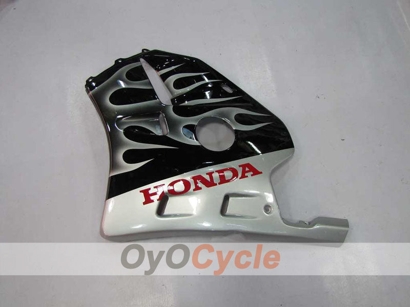 Injection Fairing kit for 90-94 CBR250RR - Black, Silver - Flame #OYO87902950