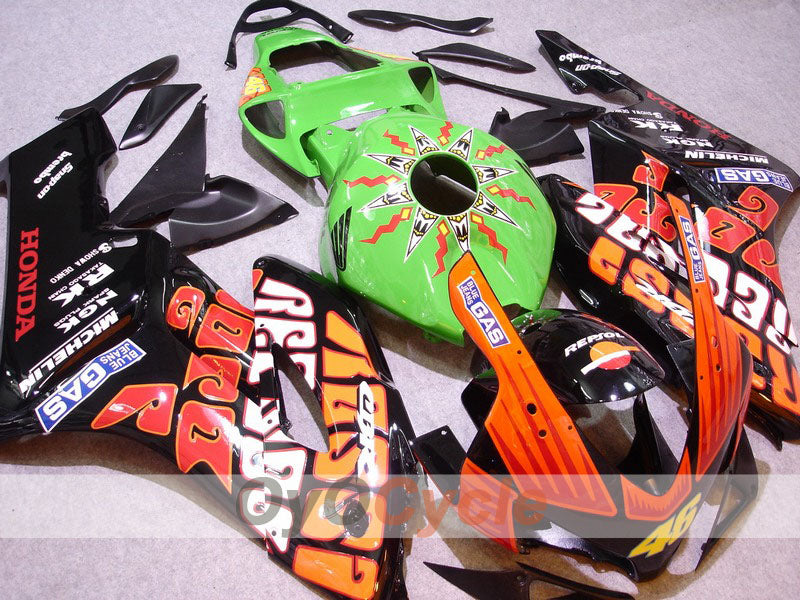 Injection Fairing kit for 04-05 CBR1000RR - Orange, Black - Rossi #OYO87900540 Main image