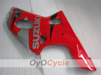 Injection Fairing kit for 01-03 GSX R600 - Red, Silver - Factory Style #OYO87905125