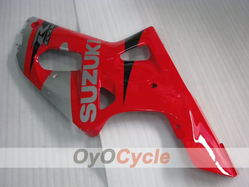 Injection Fairing kit for 00-03 GSX R750 - Red, Grey - Factory Style #OYO87905177
