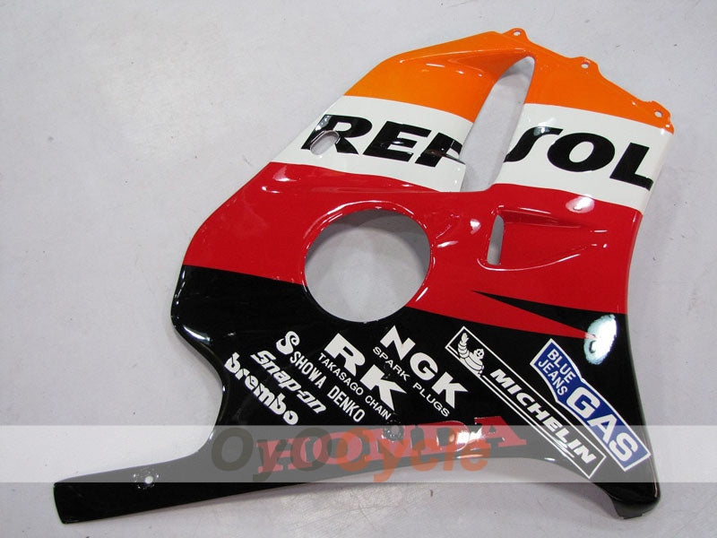 Injection Fairing kit for 90-94 CBR250RR - Red, Orange - Repsol #OYO87902971
