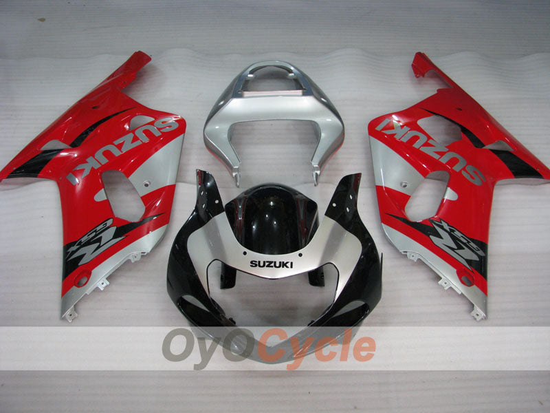 Injection Fairing kit for 00-03 GSX R750 - Red, Grey - Factory Style #OYO87905177 Secondary image