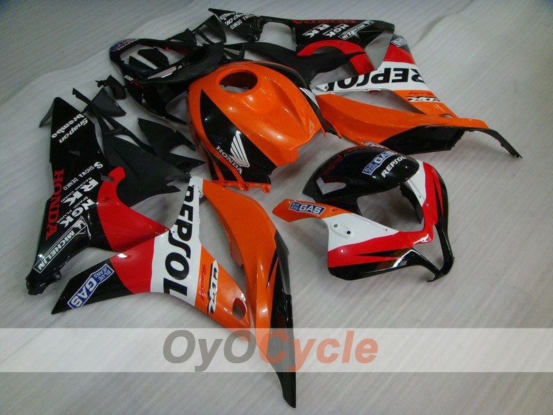 Injection Fairing kit for 07-08 CBR600RR - Orange, Black - Repsol #OYO87900432