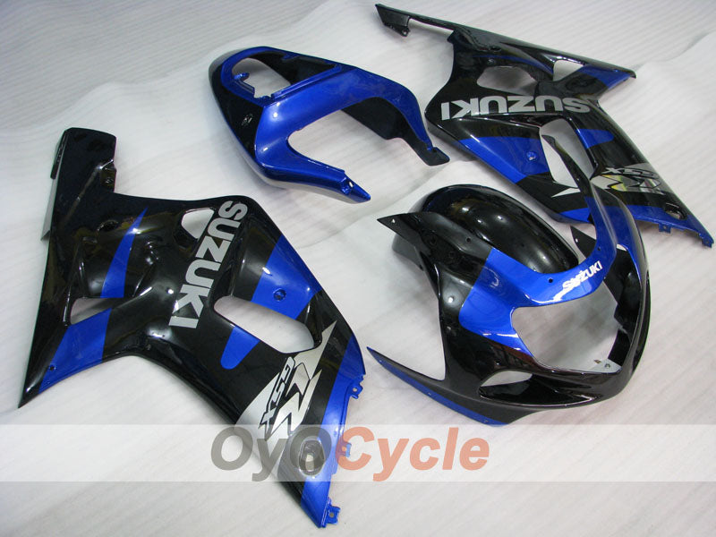 Injection Fairing kit for 01-03 GSX R600 - Blue, Black - Factory Style #OYO87905097 Main image
