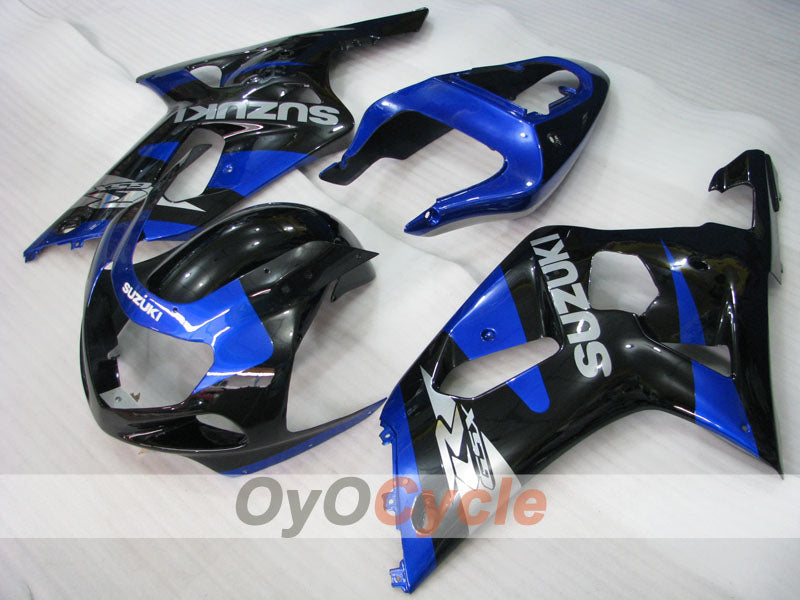 Injection Fairing kit for 00-03 GSX R750 - Blue, Black - Factory Style #OYO87905152
