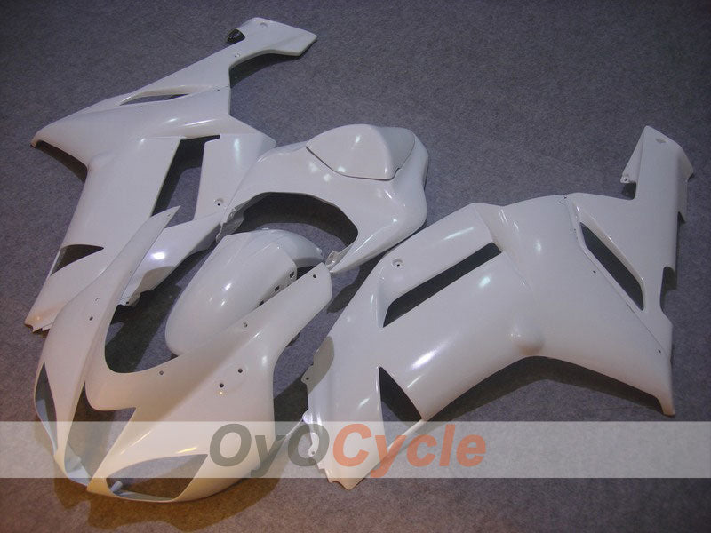 Injection Fairing kit for 07-08 NINJA ZX-6R - White - Factory Style #OYO87901905 Main image