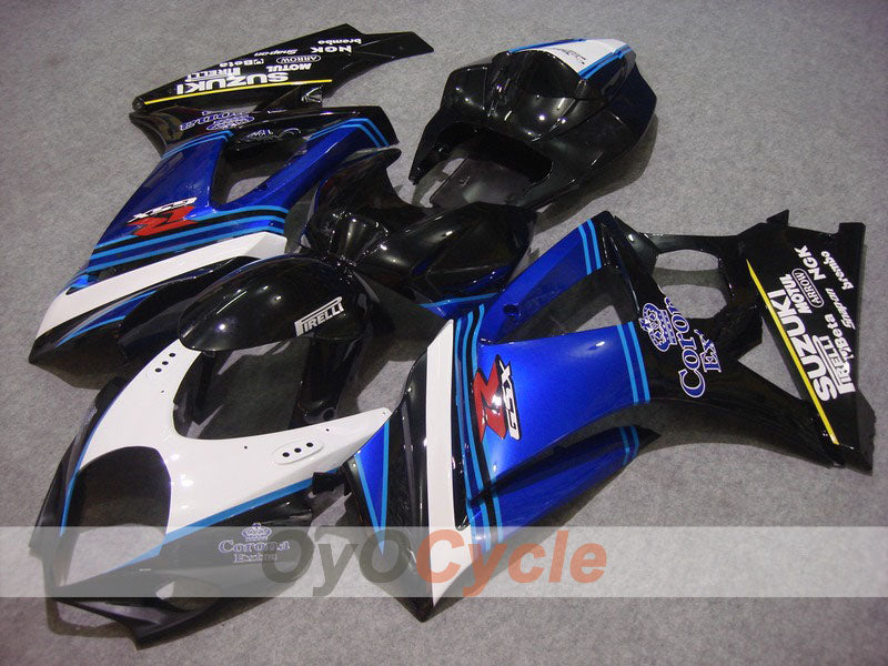 Injection Fairing kit for 07-08 GSX R1000 - Blue, Black - Corona, MOTUL #OYO87902075