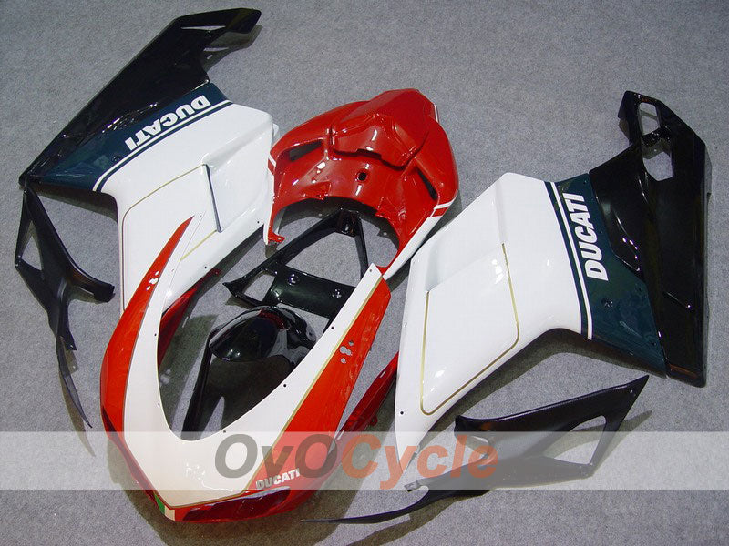 Injection Fairing kit for 09-11 Ducati 1198 - White, Black - Factory Style #OYO87902343