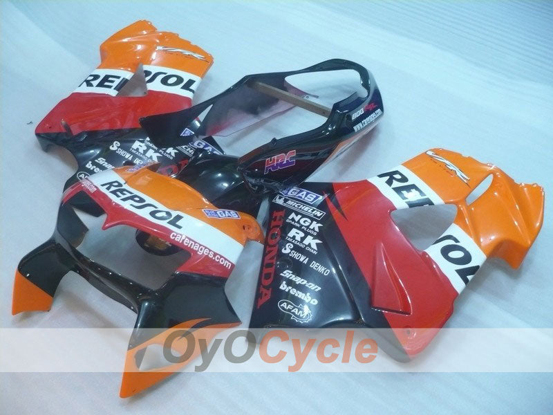Fairing kit for 98-01 VFR800 - Orange, Black - Repsol #OYO87902937