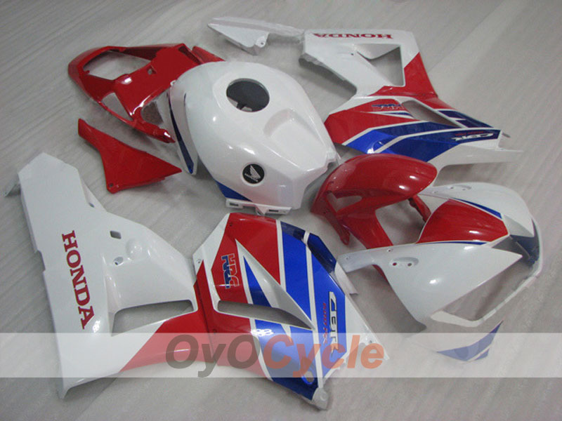 Injection Fairing kit for 13-20 CBR600RR - Red, White - Factory Style #OYO87903119 Main image