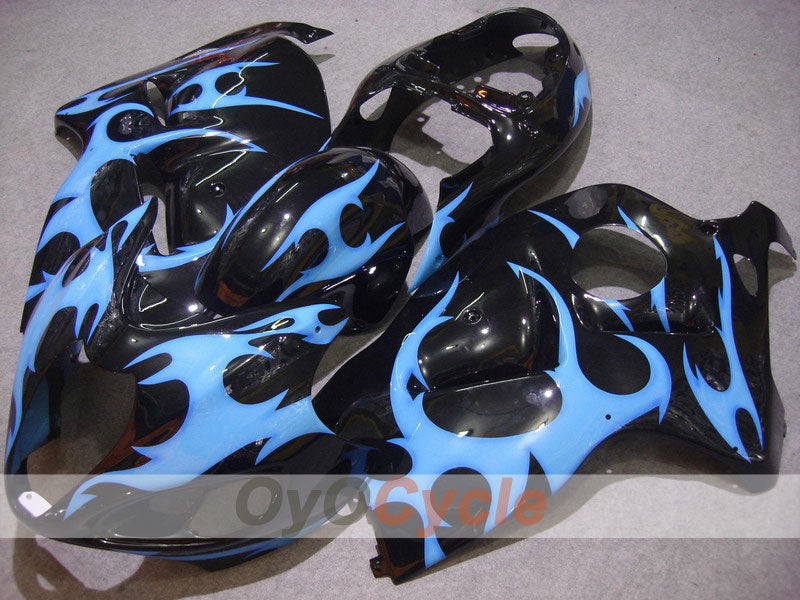 Injection Fairing kit for 99-07 GSXR1300 Hayabusa - Blue, Black - Flame #OYO87902653 Main image