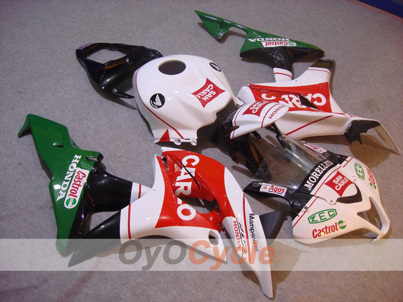 Injection Fairing kit for 07-08 CBR600RR - Red, White - San Carlo #OYO87900436 Main image