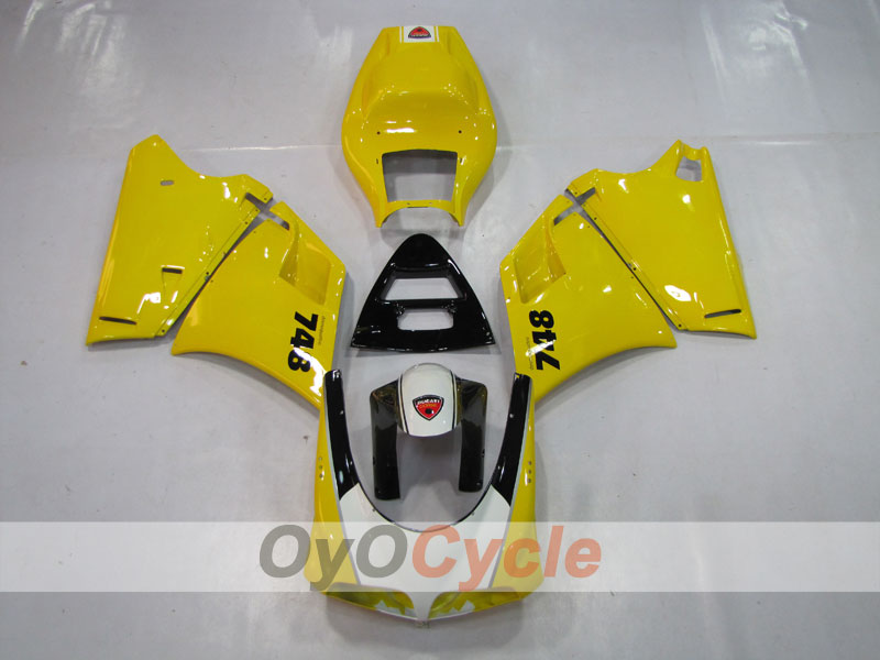 Injection Fairing kit for 94-02 Ducati 748 - Yellow, Black - Factory Style #OYO87902048 Secondary image