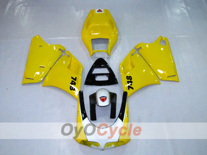 Injection Fairing kit for 94-02 Ducati 748 - Yellow, Black - Factory Style #OYO87902048