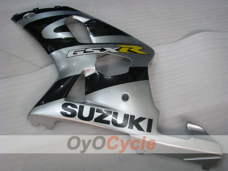 Injection Fairing kit for 01-03 GSX R600 - Black, Silver - Factory Style #OYO87901128