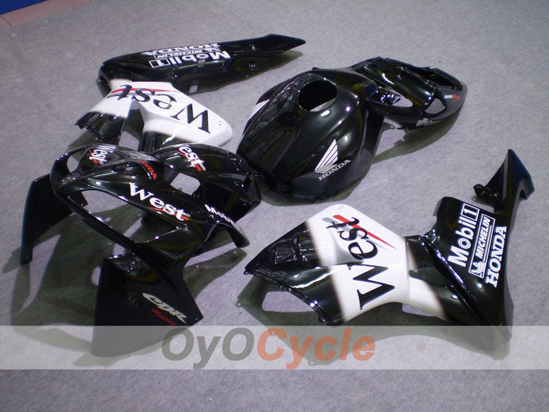 Injection Fairing kit for 05-06 CBR600RR - White, Black - West #OYO87900354