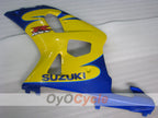 Injection Fairing kit for 01-03 GSX R600 - Yellow, Blue - Factory Style #OYO87905092