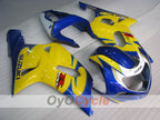 Injection Fairing kit for 01-03 GSX R600 - Yellow, Blue - Factory Style #OYO87905092
