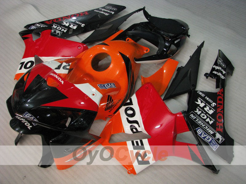 Injection Fairing kit for 05-06 CBR600RR - Orange, Black - MICHELIN, RK, Repsol #OYO87900333