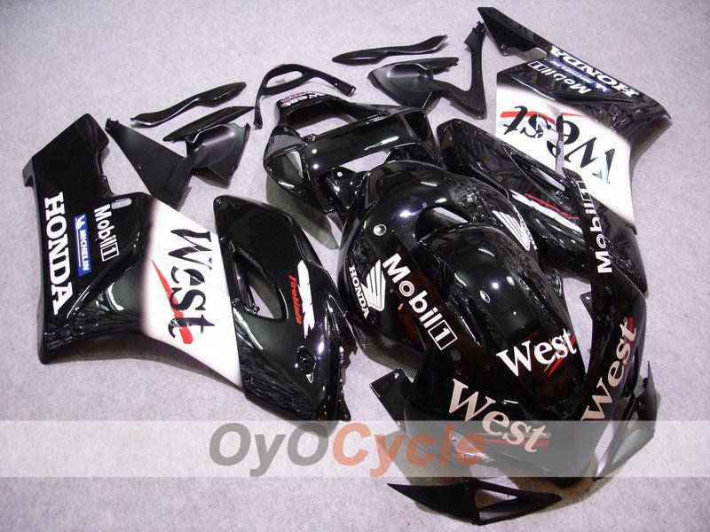 Injection Fairing kit for 04-05 CBR1000RR - White, Black - West #OYO87900548 Main image