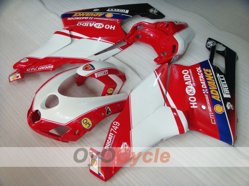 Injection Fairing kit for 05-06 Ducati 749 - Red, White - Xerox #OYO87902169