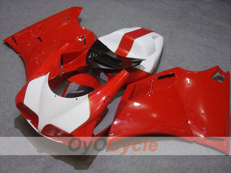 Injection Fairing kit for 99-02 Ducati 996 - Red, White - Factory Style #OYO87902203