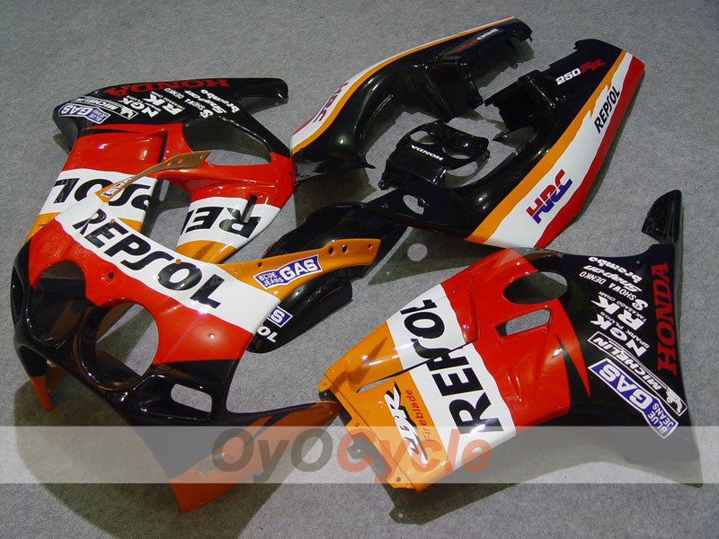Injection Fairing kit for 88-89 CBR250RR - Red, Orange - Repsol #OYO87902906 Main image