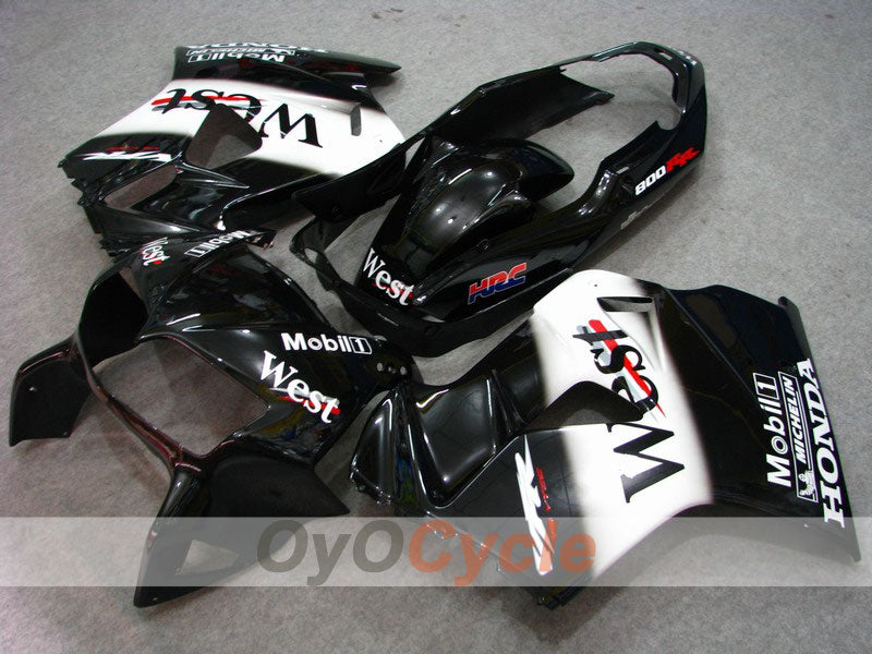 Fairing kit for 98-01 VFR800 - White, Black - MICHELIN, West #OYO87902944 Main image